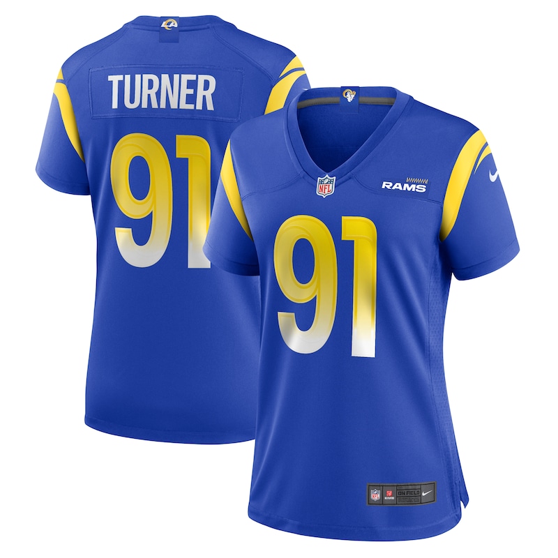 None Kobie Turner LA Rams Retro Cost-Effective Jersey Football Apparel