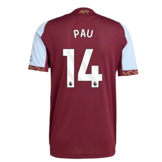 Authentic Home Jersey Pau 14 2025-2026 Aston Villa Authentic
