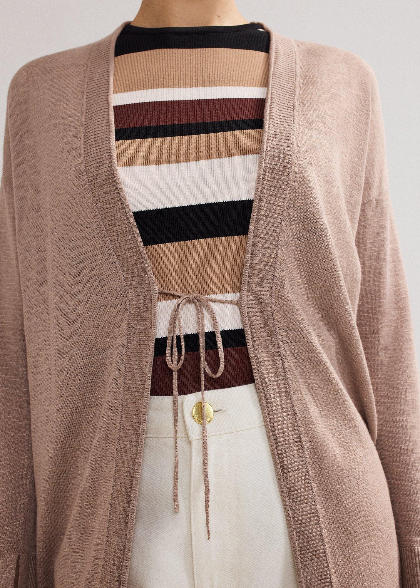 Tasha Linen Longline Cardigan