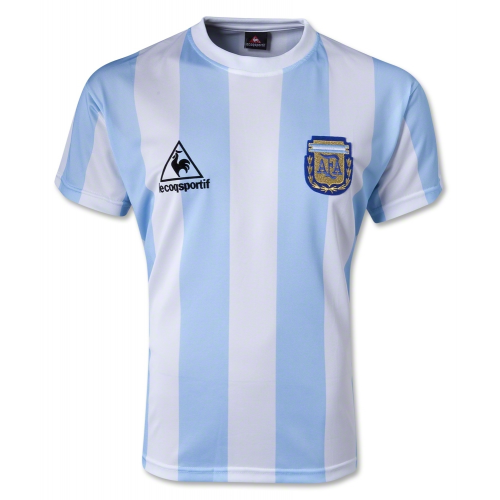 Quick Dry 1986 Argentina Retro Home 10 MARADONA Soccer Shirt Jersey