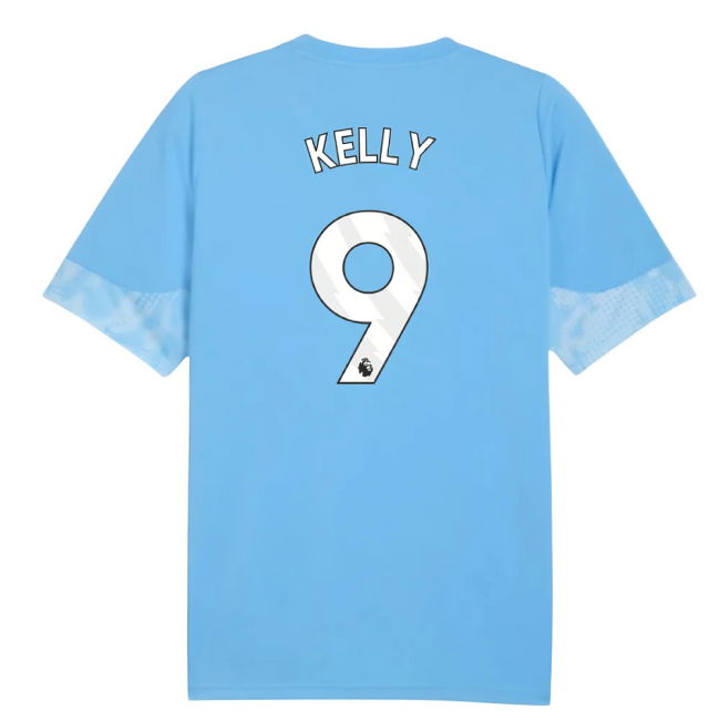 Football Man City Training Jersey Light Blue Kelly #9 High Perform...