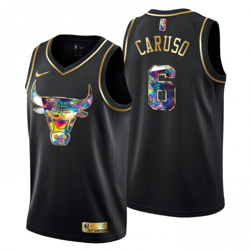 Nuggets Black Chicago Bulls #6 Jersey - Discounted Premium Quality