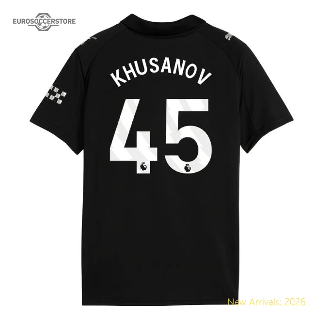 Top-Grade 2025-2026 Man Classic City Away Mini Kit Khusanov 45