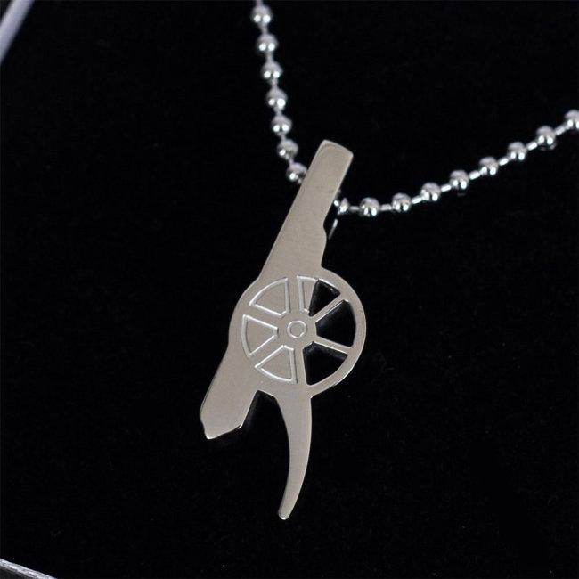 Arsenal FC Stainless Steel Cannon Pendant & Chain
