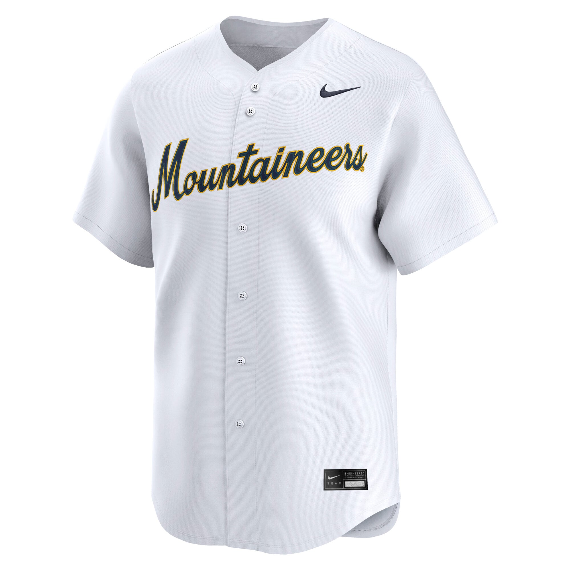 [DDG] West Virginia Mountaineers Baseball Limited Jersey - White