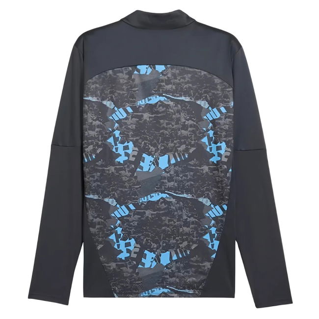 2024-2025 Man City Prematch 1/4 Zip Top (Strong Gray)