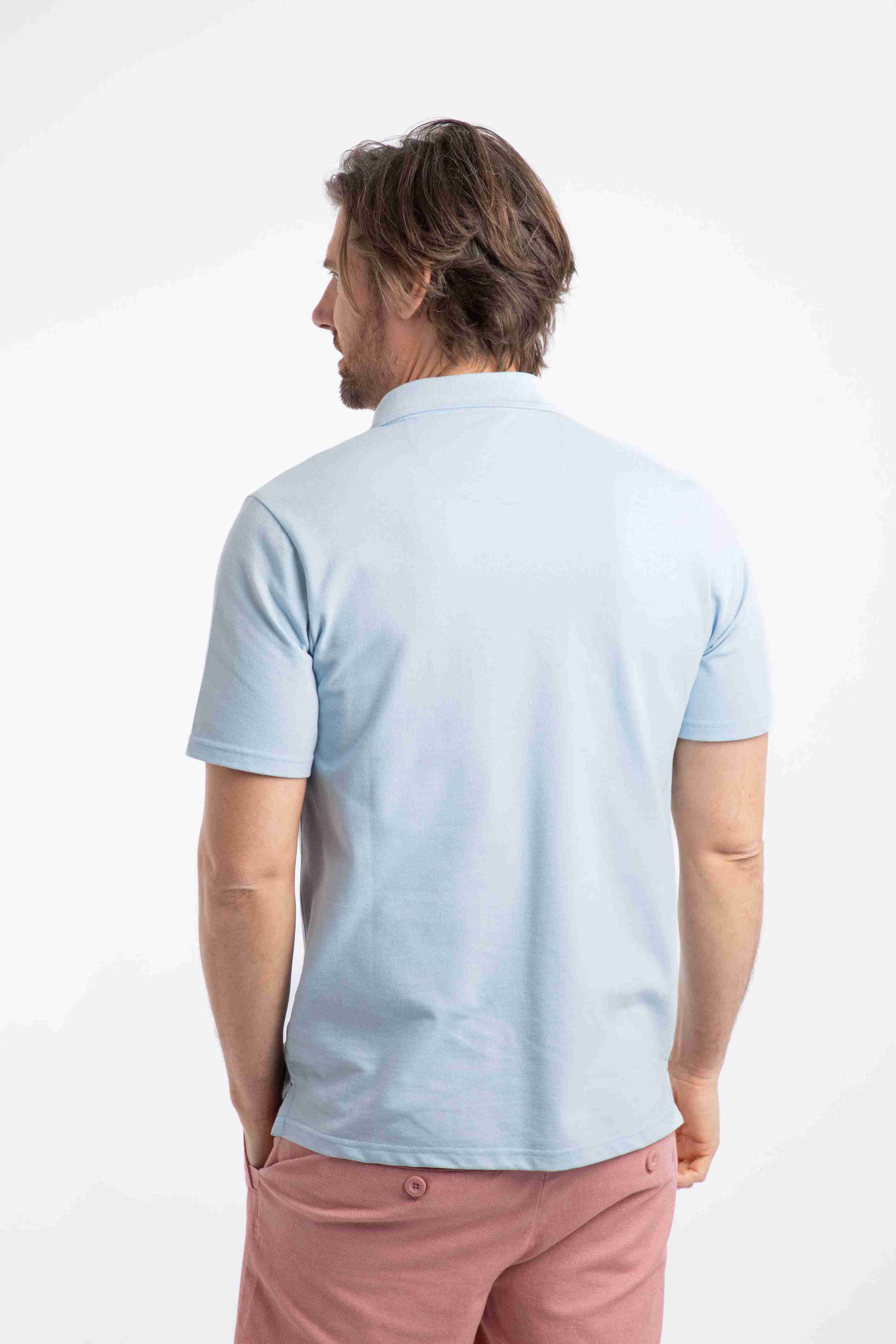 Miles Pique Polo Shirt Skyway