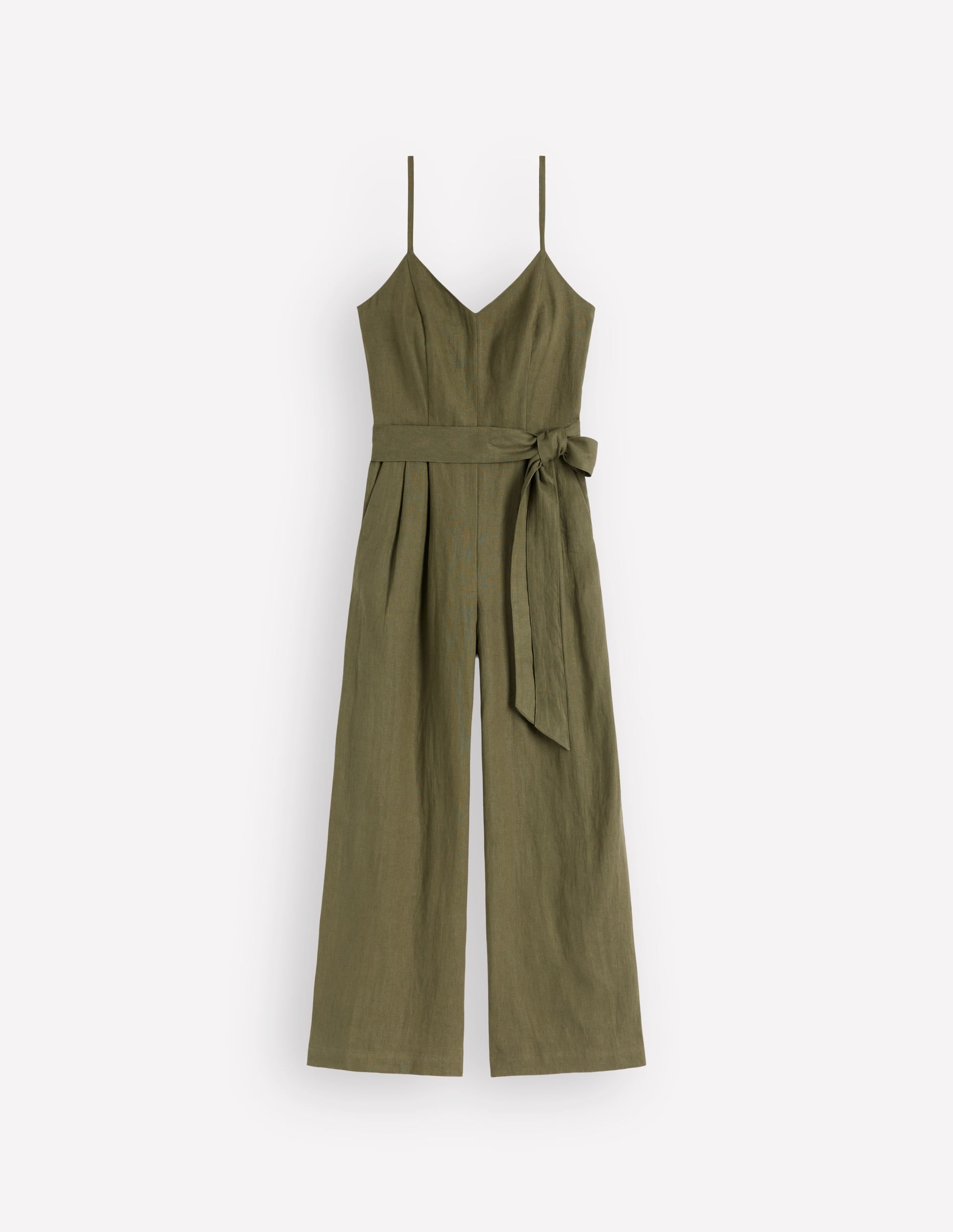 Strappy Linen Jumpsuit