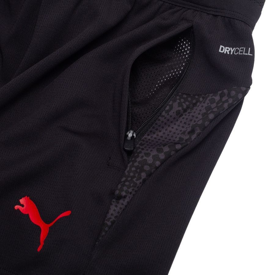 Milan Training Shorts - PUMA Black/For All Time Red Kids