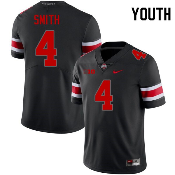 Youth(kids) Ohio State Buckeyes #4 Jeremiah Smith Premium Jersey