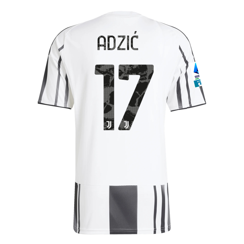 Juventus Adzic 2025-2026 Ser Home Jersey – Authentic Shirt
