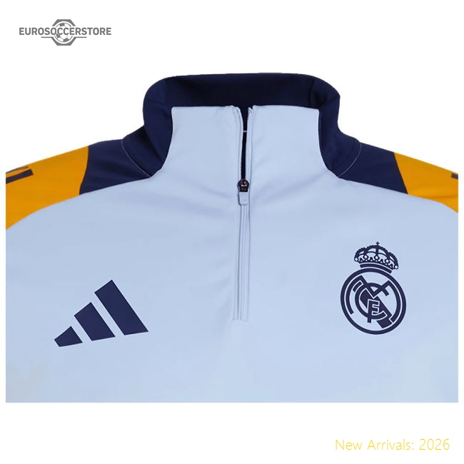 Top-Quality 2024-2025 Real Madrid Training Top (Glow Blue)