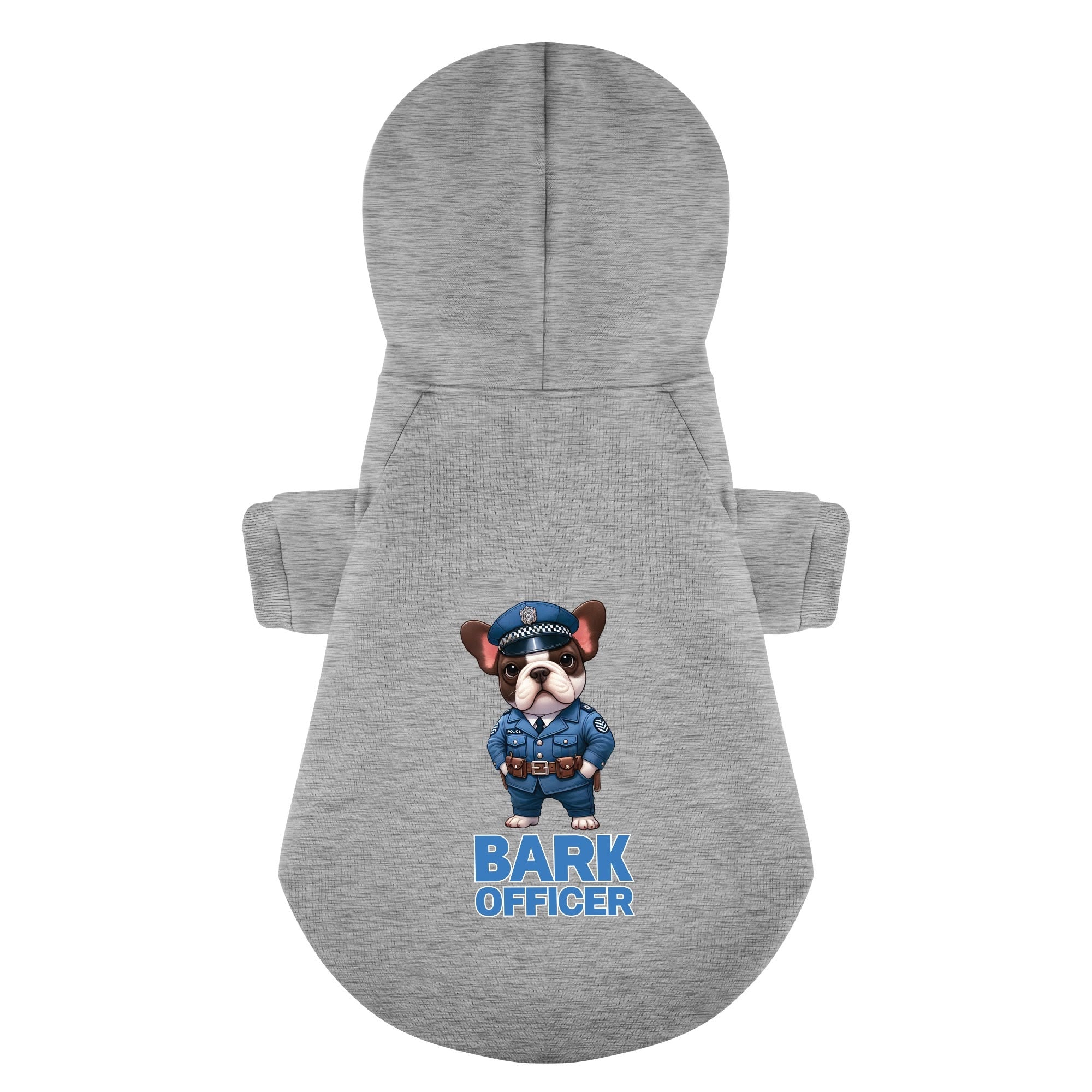 French Bulldog Bark Officer Personalized French Bulldog Hoodies With