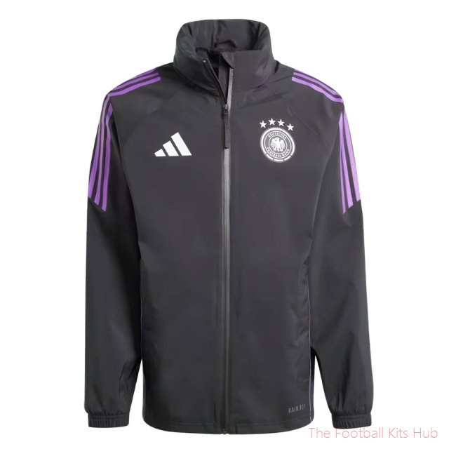 2024-2025 Germany Rain Jacket (Black)