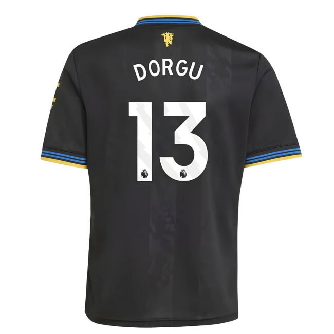 Man Utd Third Football Shirt 2025-20 - Dorgu 13 M S Kids
