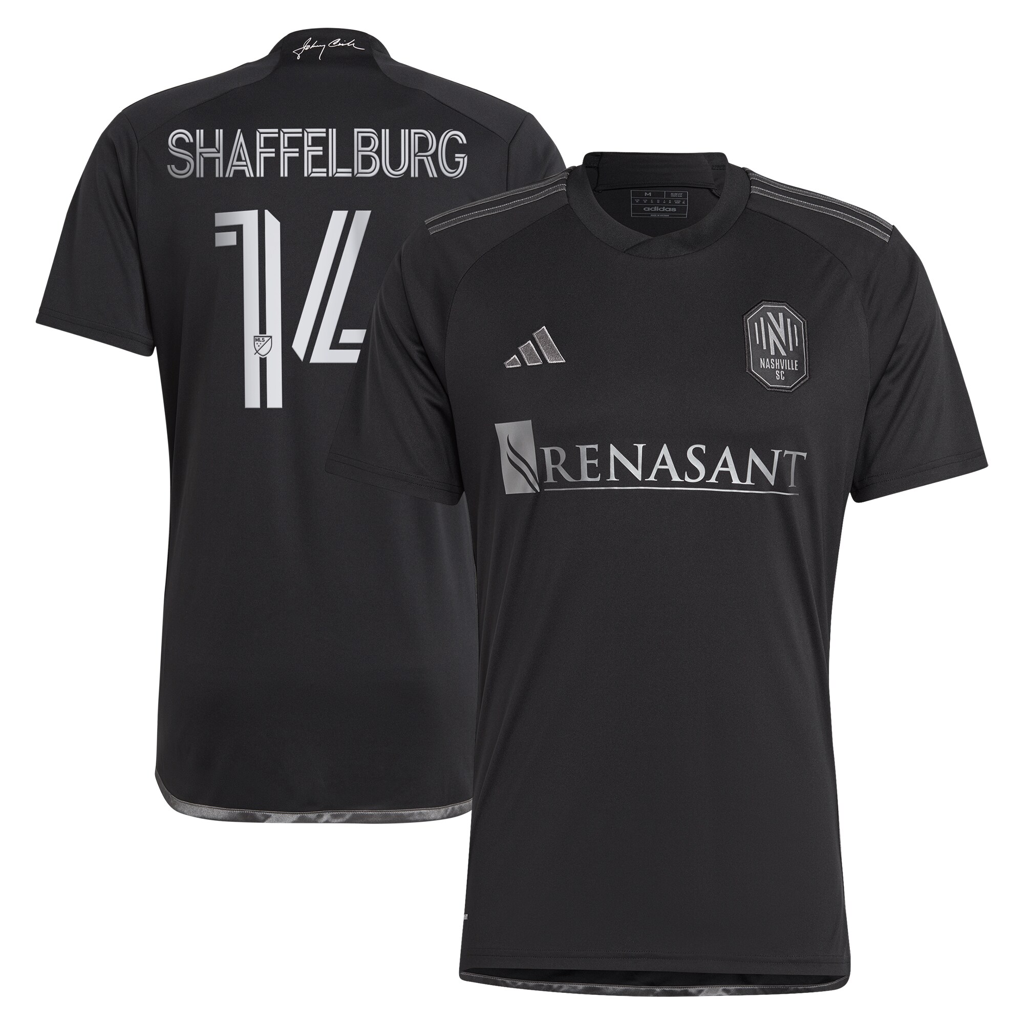 [SJH] Jacob Shaffelburg Nashville SC 2024 Man In Black Kit Replica Player Jersey - Black