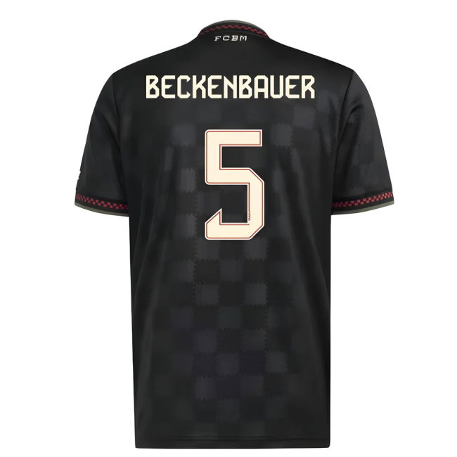 2025-2026 Bayern Munich Third Shirt (Beckenbauer 5) Reinforced Seams