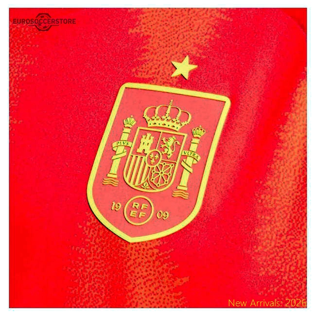 Top-grade Esp 2024-2025 Spain All-time Top Scorer Home Jersey 7