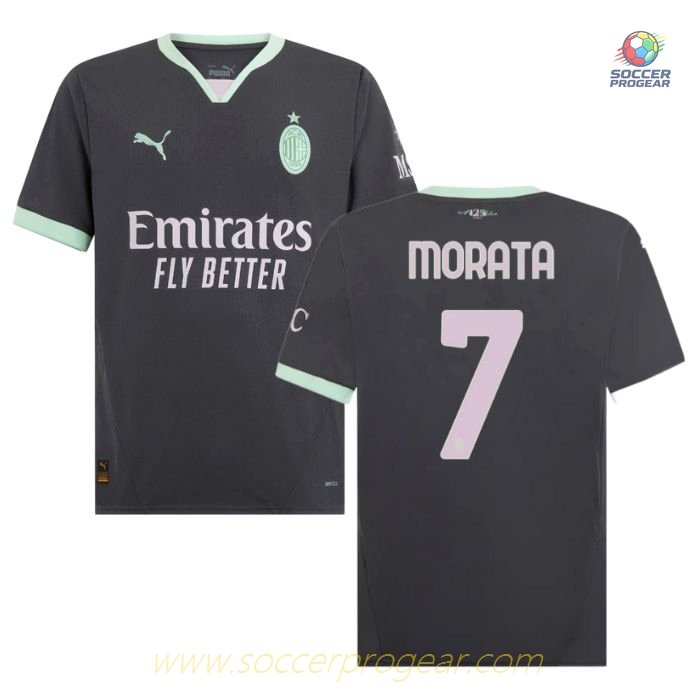 AC Milan Third Team Soccer Jersey 2024/25 Collection Morata