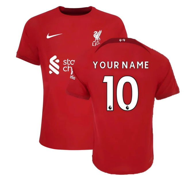 Men's 2022-2023 Liverpool Vapor Home Shirt (Your Name)