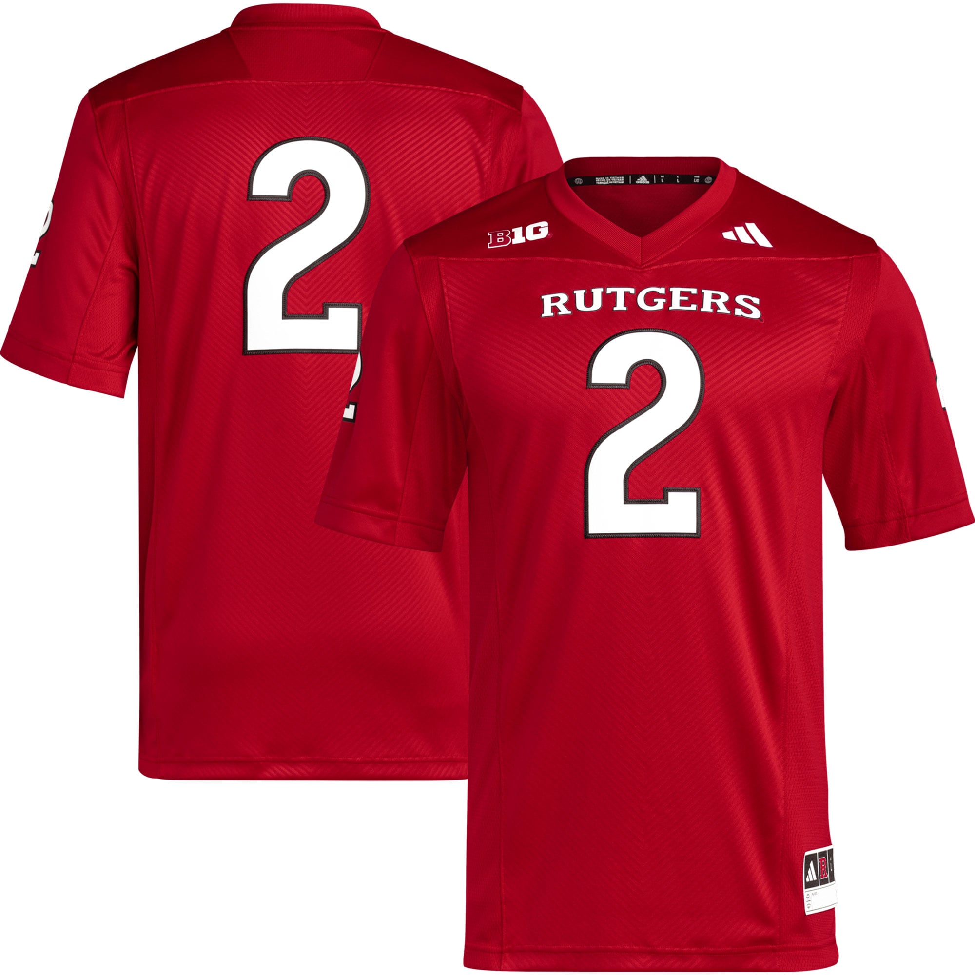 #2 Rutgers Scarlet Knights Premier 2026 Season Football Jersey - Scarlet