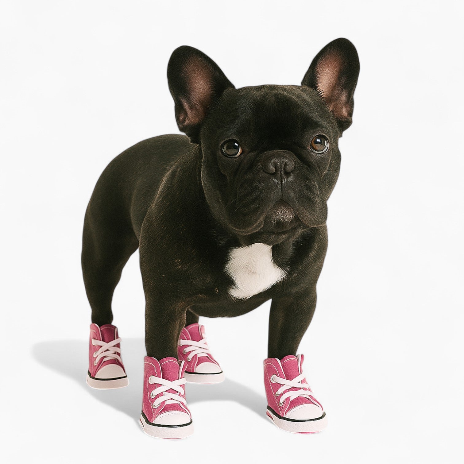 Snuggo French Bulldog booties – Anti-Skid Canvas Trainers for Small Dogs