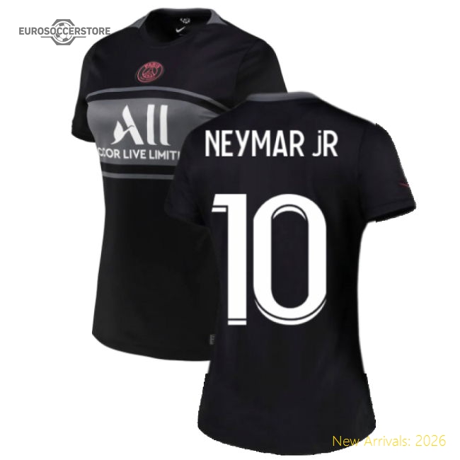 Official Authentic Psg 2021-2022 Womens 3Rd Shirt (Neymar Jr 10)