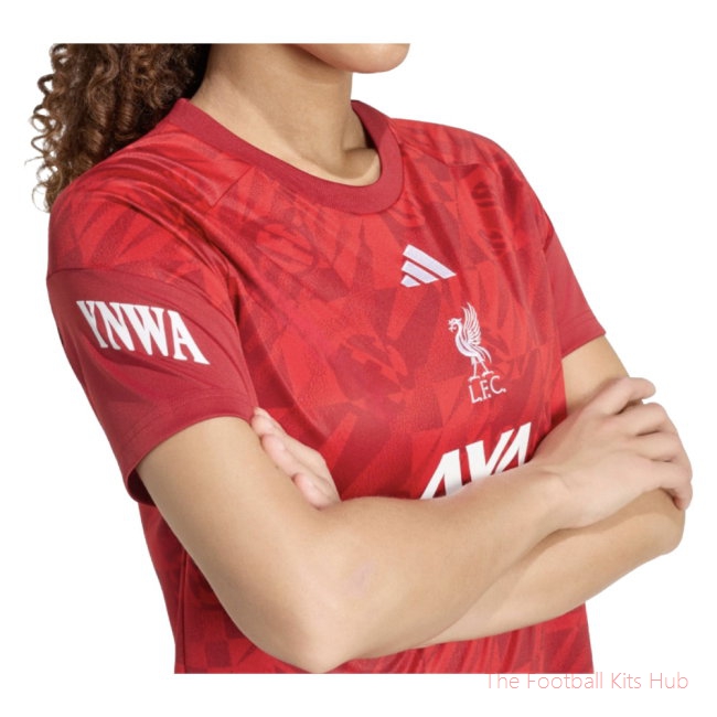 [L1D] 2026-2027 Liverpool Pre-Match Warm Up Shirt Active Maroon - Womens Robertson 26