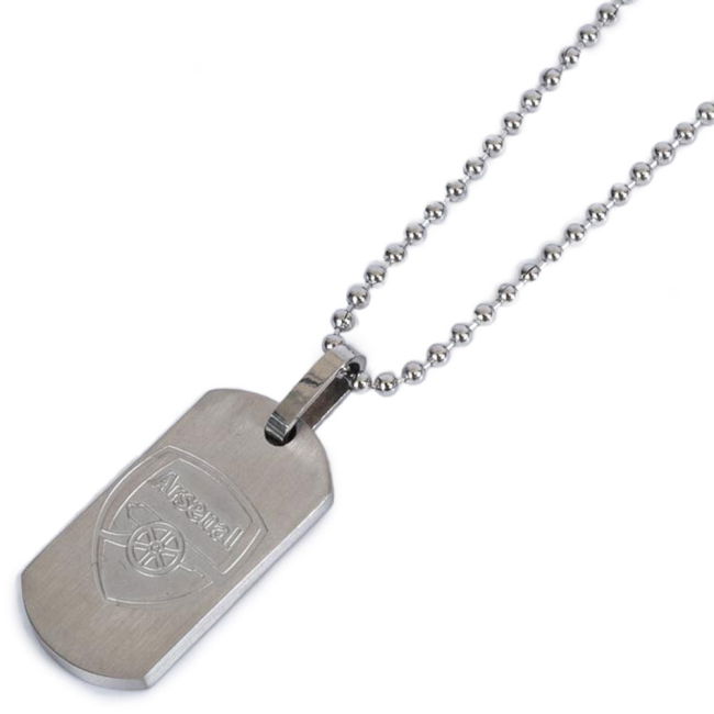 football shirt Arsenal FC Matt Finish Dog Tag & Chain