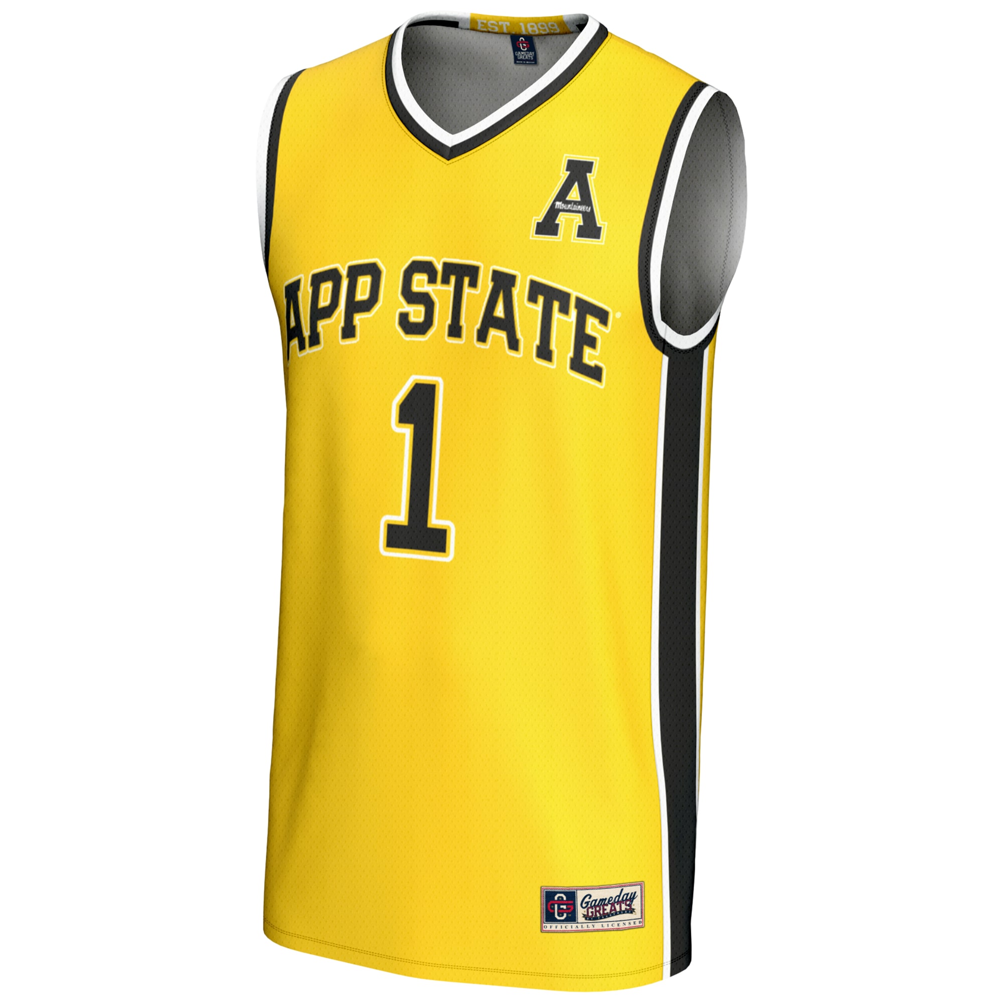 [NJP] Appalachian State Mountaineers GameDay Greats Youth Lightweight Basketball Jersey - Gold