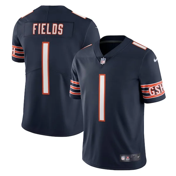 None Justin Fields Limited Jersey - Navy | NFL Player Jersey