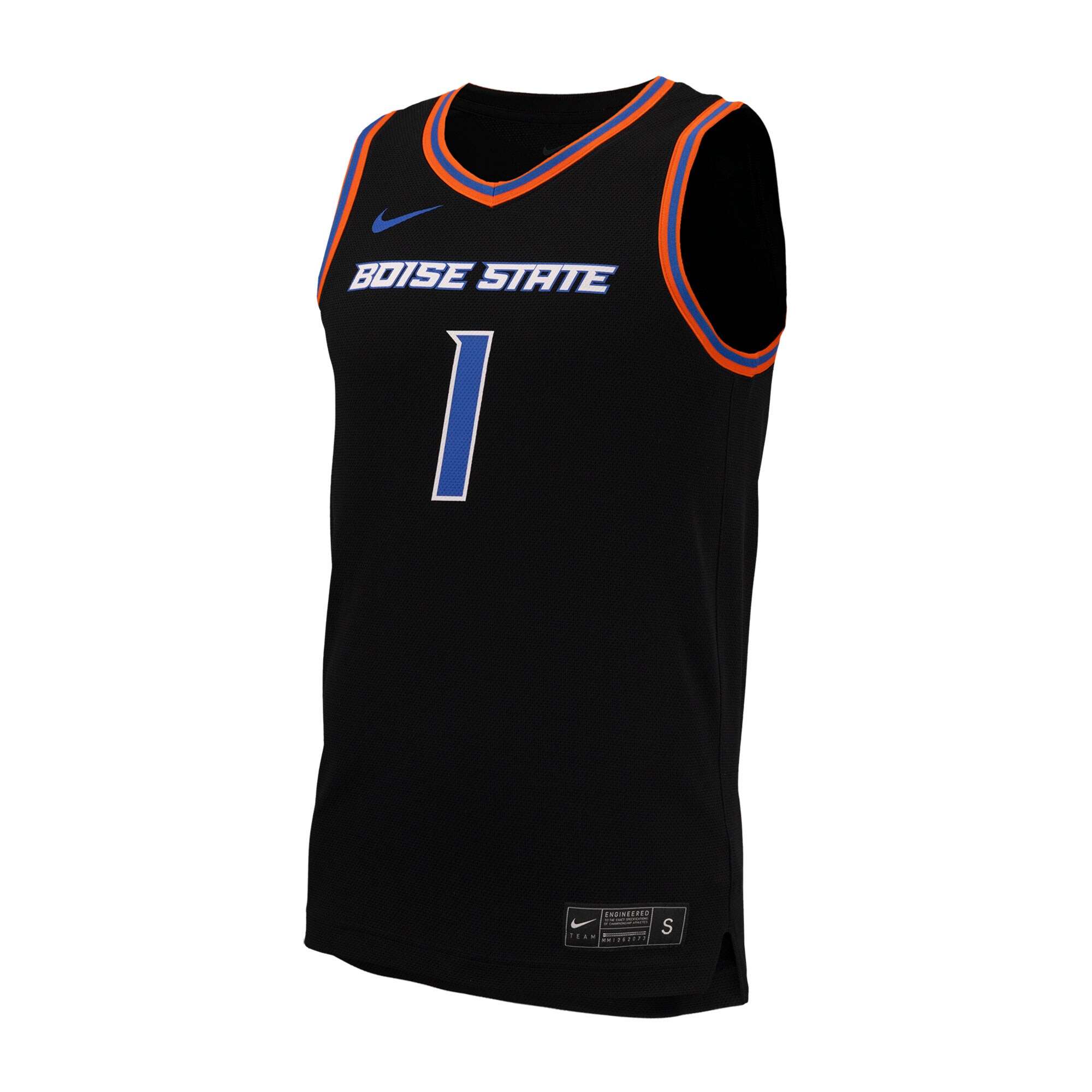 [NJP] Boise State Broncos Replica Basketball Jersey - Black