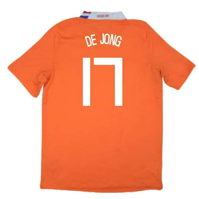 Minimalist Holland 2008-10 Home Shirt ((Excellent) XL) (De Jong 17) Money Saving
