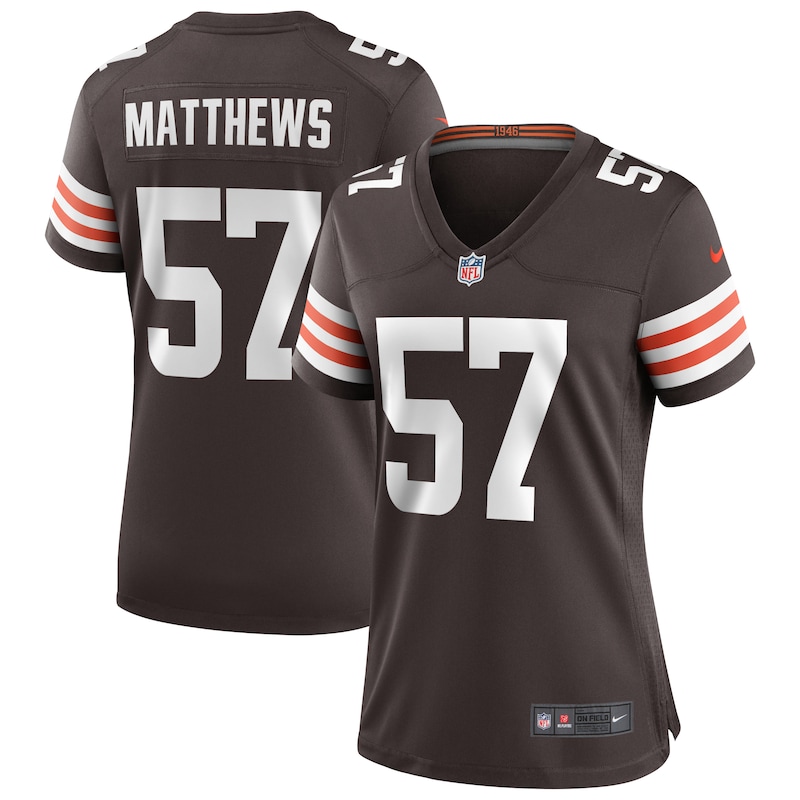 None Clay Matthews CLE Browns Powerful Officially Licensed Jersey