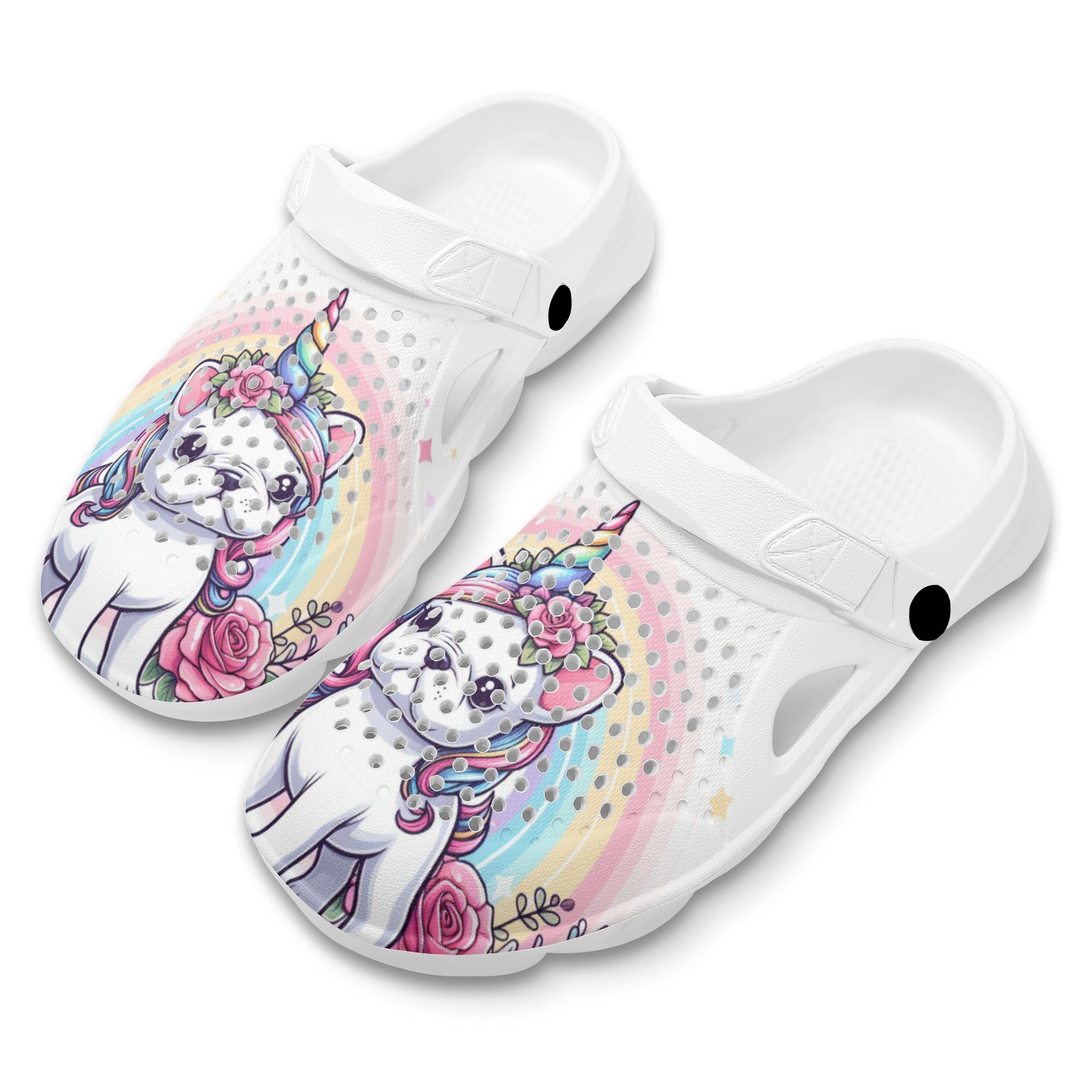 French Bulldog Ivy Summer Hollow Out Clogs Cute Frenchie Essential