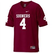 Men's OU Sooners Red 2024 official licensed Red Jersey #4 replica