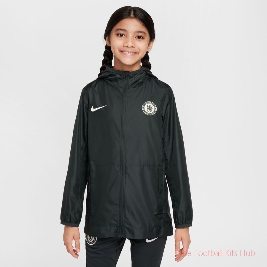 Chelsea Rain Jacket Academy Pro Storm-FIT - Outdoor Green/Phantom Kids