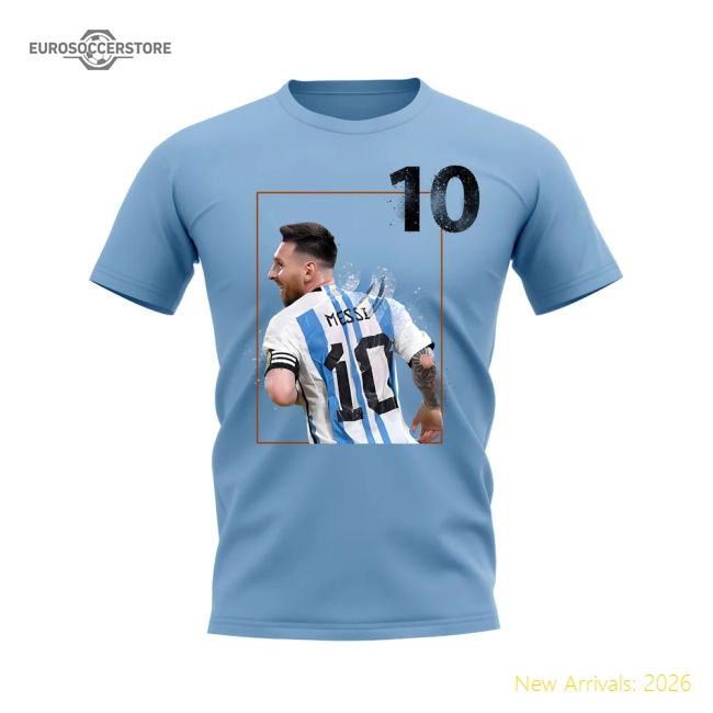 Official Messi Argentina T-shirt - Lightweight Classic Retro