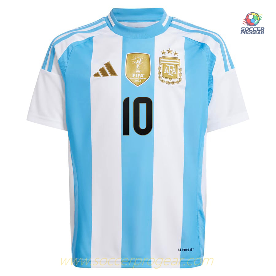 CHILDREN'S ARGENTINA Fan Edition HOME JERSEY 2024/25 Collection MESSI