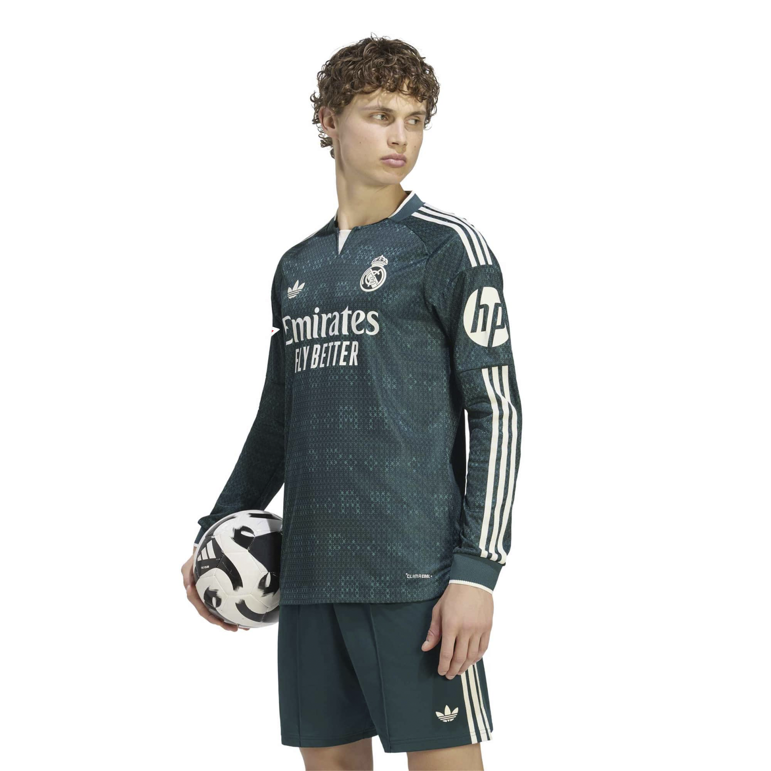 [SJH] Real Madrid 2026/27 Away On-Field Authentic Long Sleeve Jersey - Green