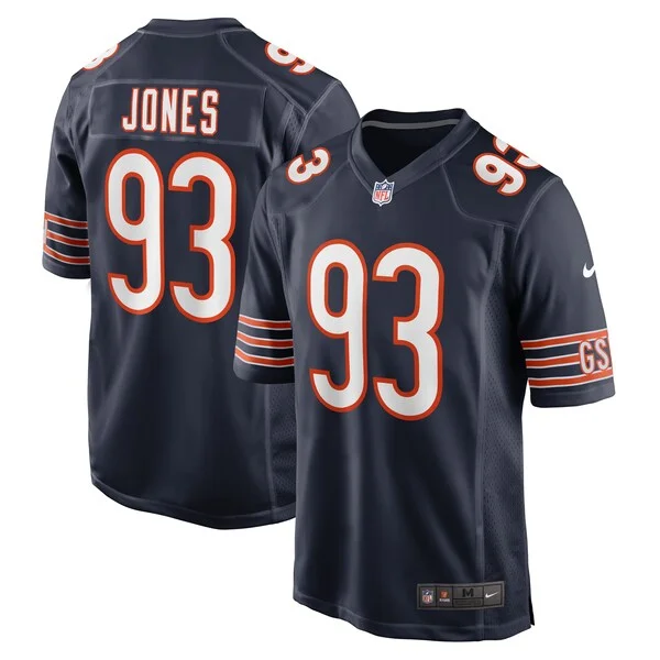 None Justin Jones Game Jersey - Navy | NFL Player Jersey | NFL Footbal