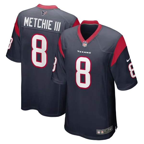 None John Metchie Game Jersey - Navy | NFL Player Jersey | NFL Footbal