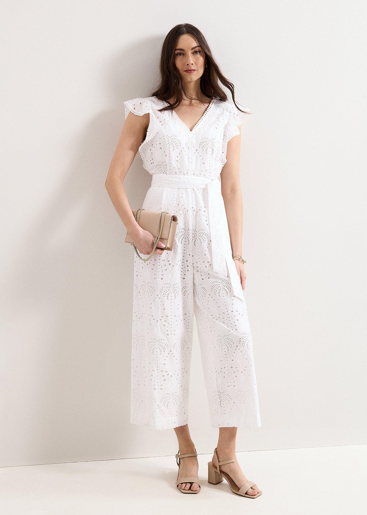 Talulah Broderie White Jumpsuit