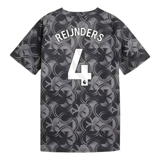 2025-2026 Man City Jersey (Black) - Kids (Reijnders 4) (Black)