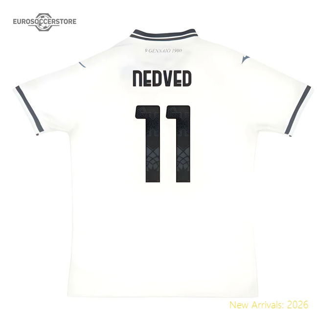 Football Club Nedved Authentic Away Jersey Classic Stretchy