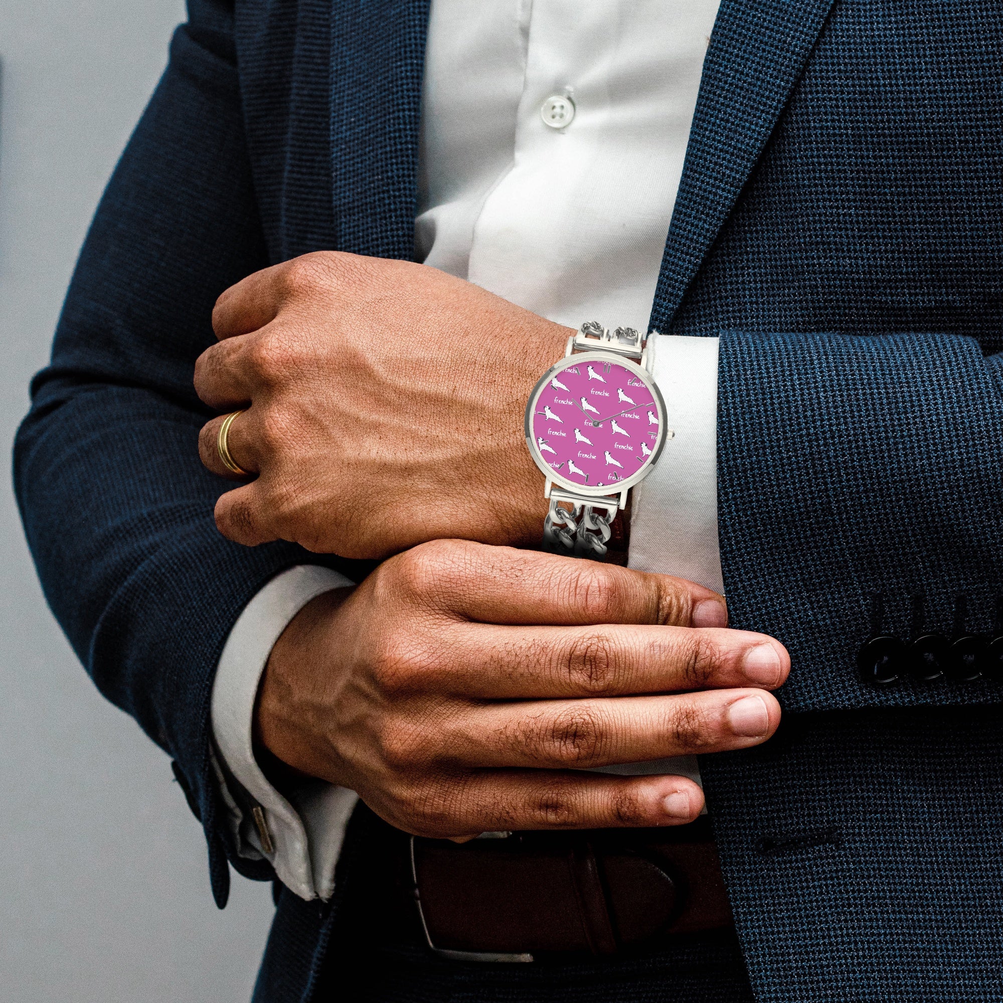 Fontanne - Chic Hollow Strap Watch for Frenchie Lovers