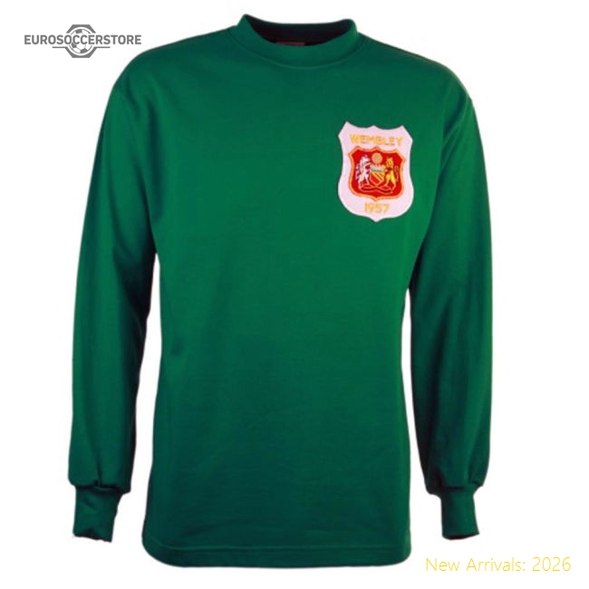 Premium Manchester Reds 1957 Fa Cup Final Retro Goalkeeper Football
