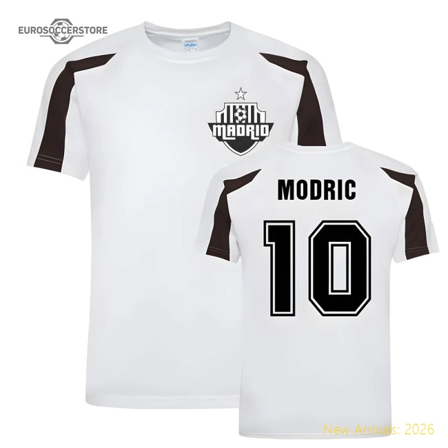 High-Quality Luka Modric Madrid Sports Training Jersey (White)