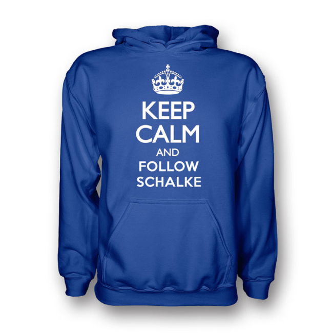 Keep Calm And Follow Schalke Hoody (blue) - Kids | Premium