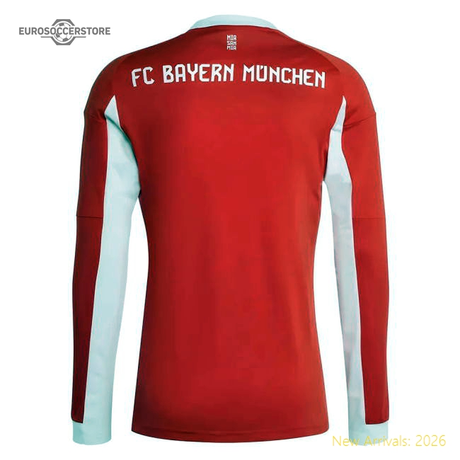 Performance 2025-2026 Bayern Munich Long Sleeve Home Shirt (Bryan 17)